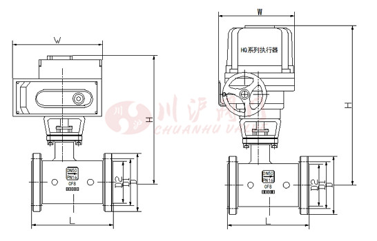 電動(dòng)保溫球閥圖紙