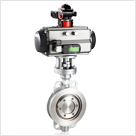 氣動(dòng)對(duì)夾蝶閥