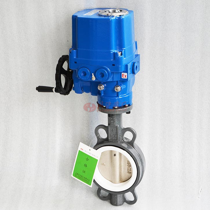 防爆電動對夾蝶閥實(shí)物圖