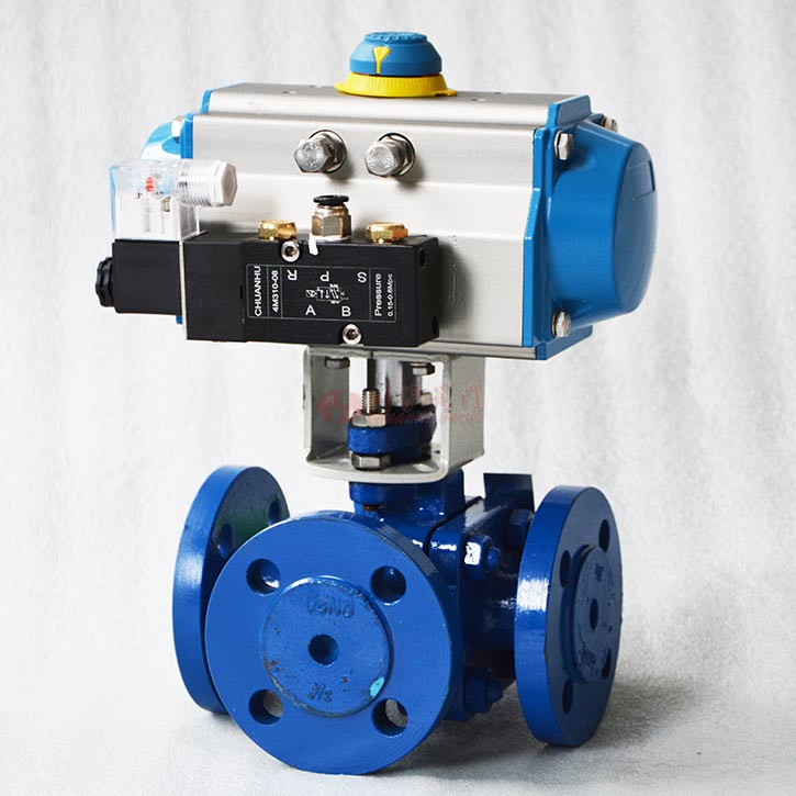 氣動三通球閥實(shí)物圖