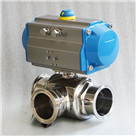 氣動(dòng)衛(wèi)生級三通球閥